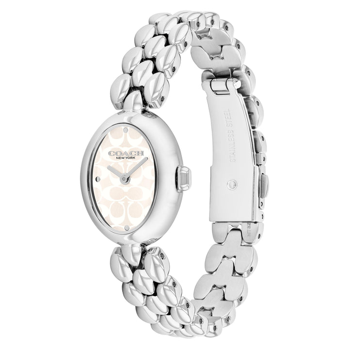 Coach Stainless Steel Silver White Dial Women's Watch - 14504416