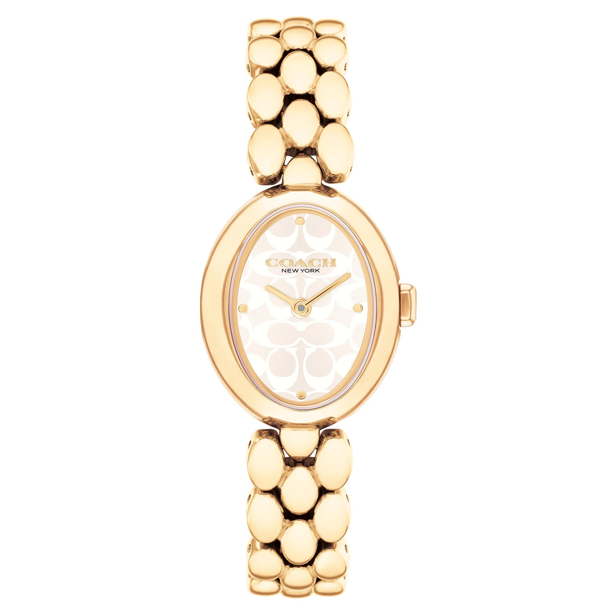 Coach Sammy Ionic Plated Thin Gold Steel Silver White Dial Basic Women's - 14504417