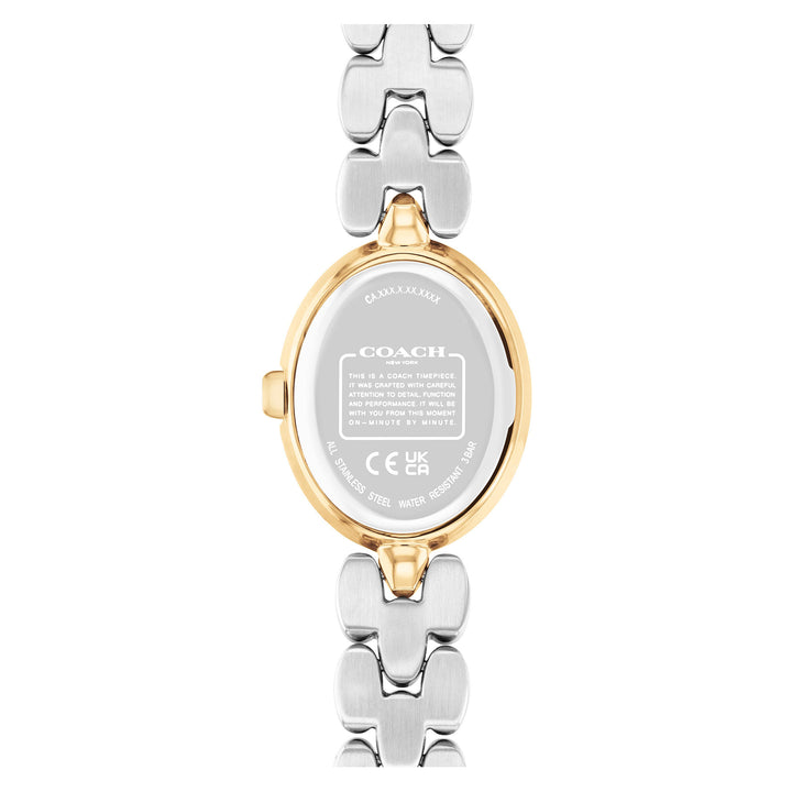 Coach Two-Tone Steel Silver White Dial Women's Watch - 14504419