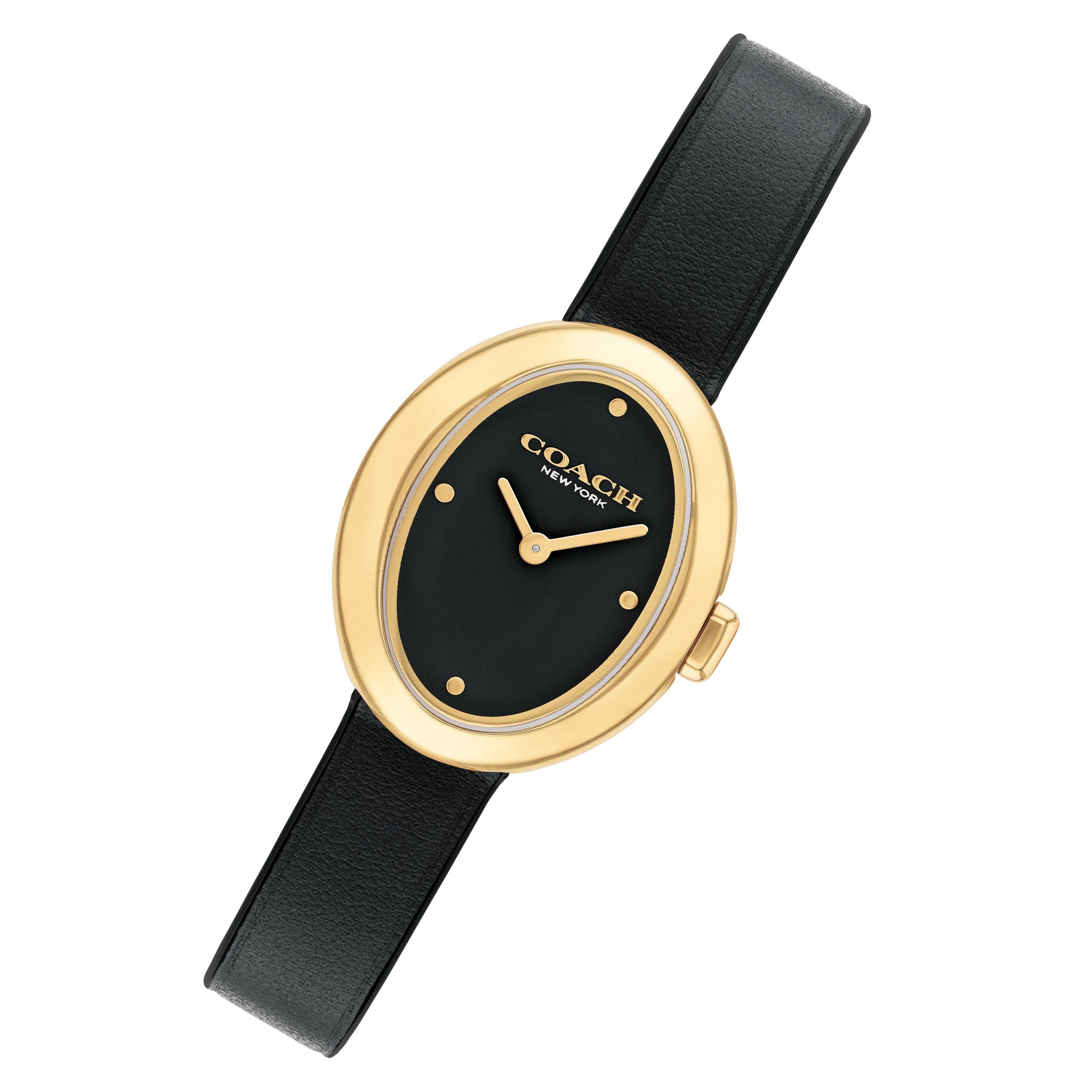 Coach Black Leather Women's Watch - 14504421