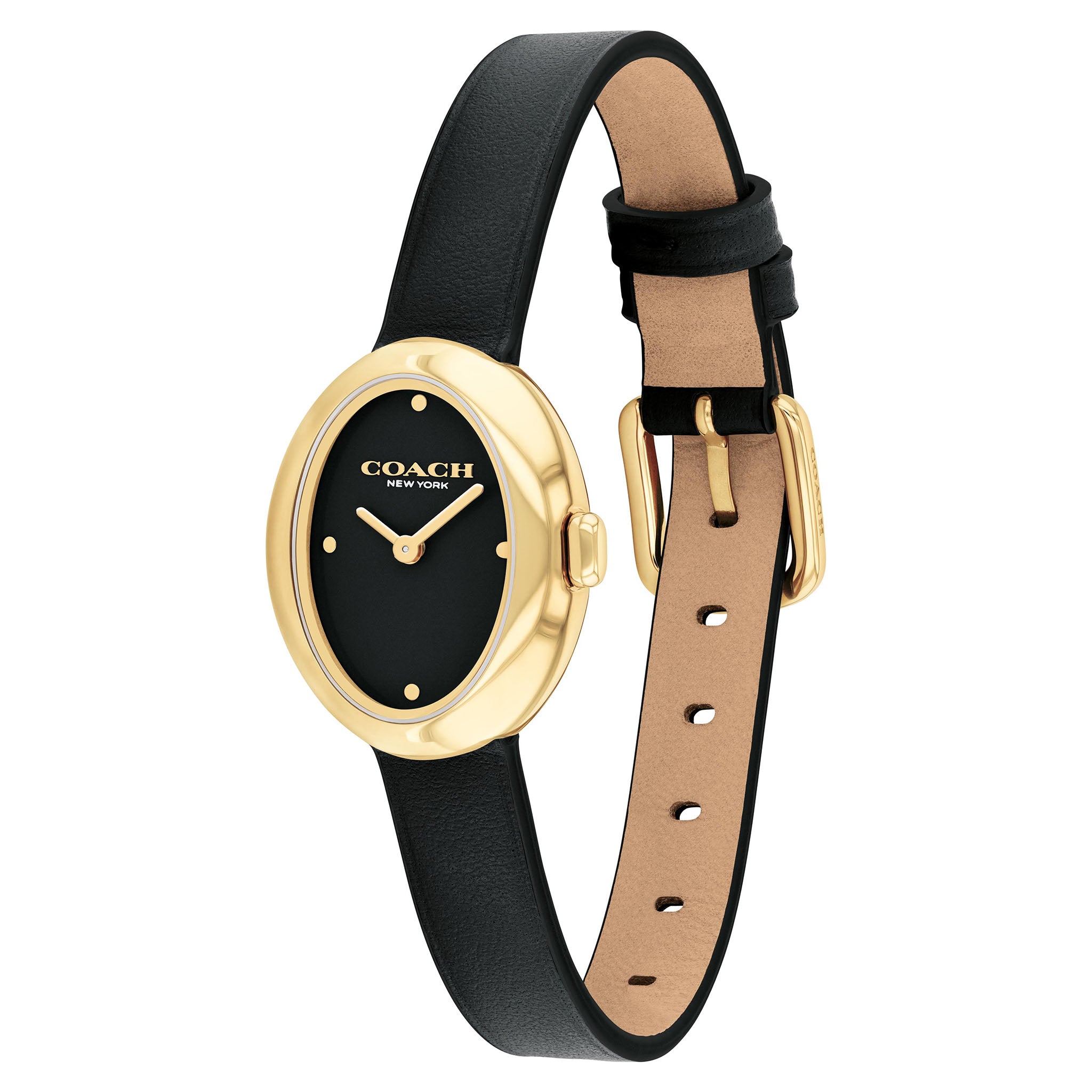 Coach Black Leather Women's Watch - 14504421