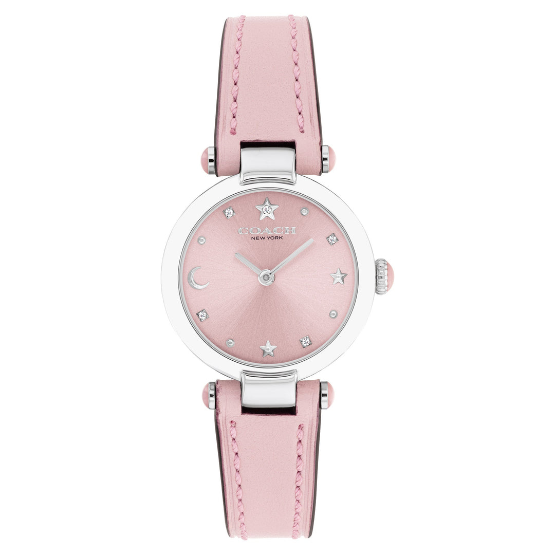 Coach Leather Blush Dial Women's Watch - 14504458