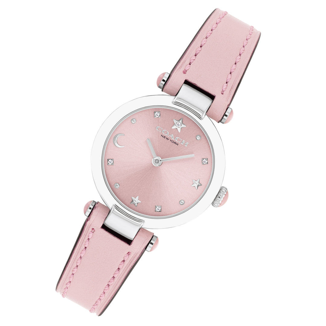 Coach Leather Blush Dial Women's Watch - 14504458