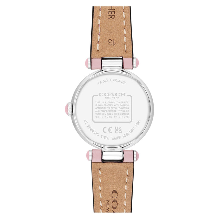 Coach Leather Blush Dial Women's Watch - 14504458