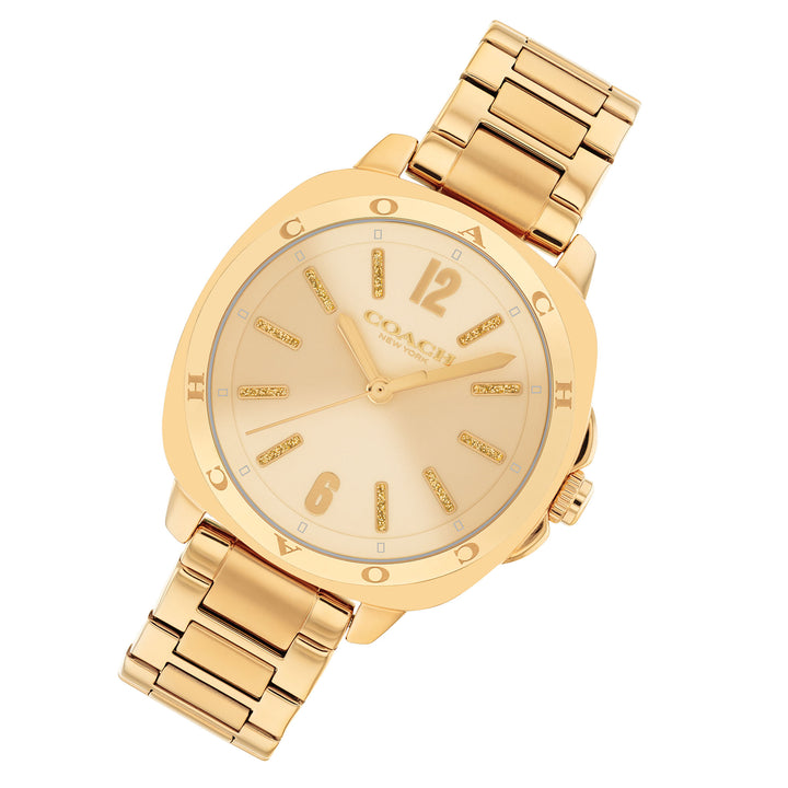 Coach Gold Steel Champagne Dial Women's Watch - 14504468