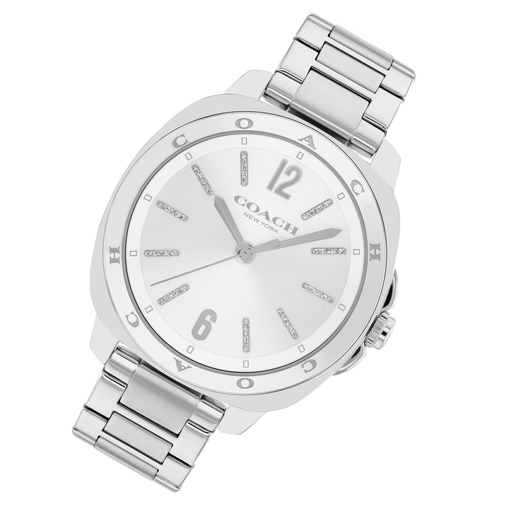 Coach Stainless Steel Silver White Dial Women's Watch - 14504477