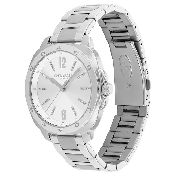 Coach Stainless Steel Silver White Dial Women's Watch - 14504477