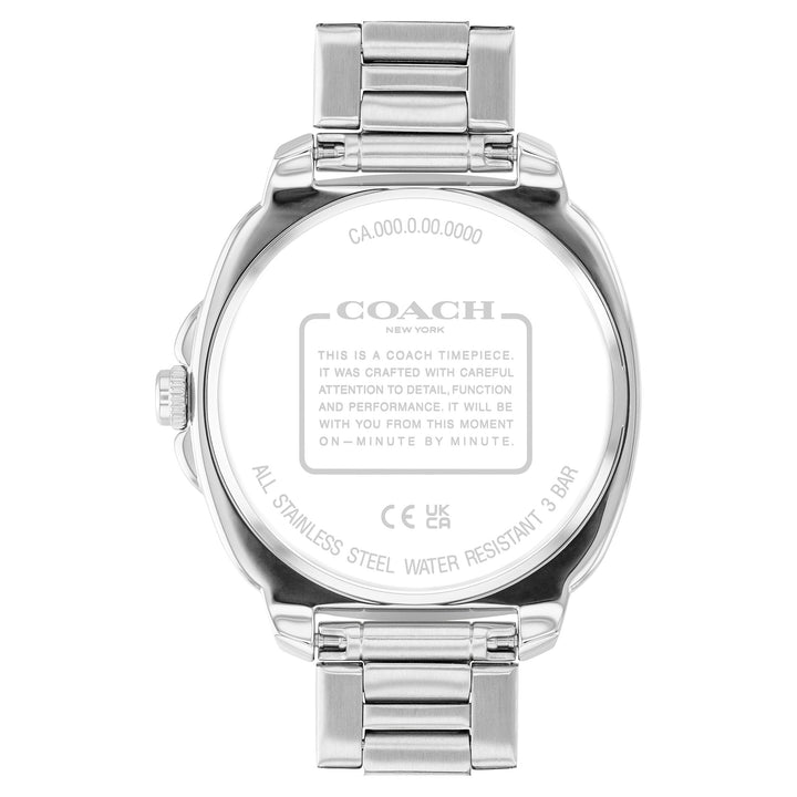 Coach Stainless Steel Silver White Dial Women's Watch - 14504477