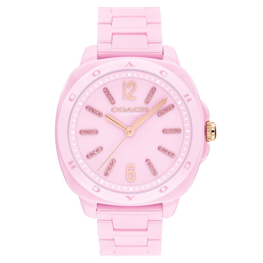 Coach Pink Ceramic Women's Watch - 14504482