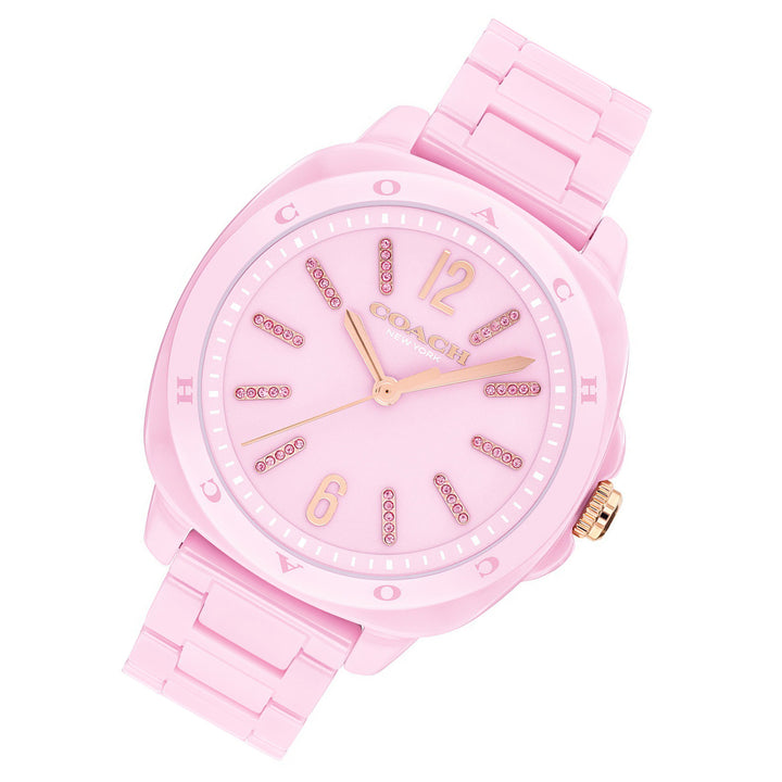 Coach Pink Ceramic Women's Watch - 14504482