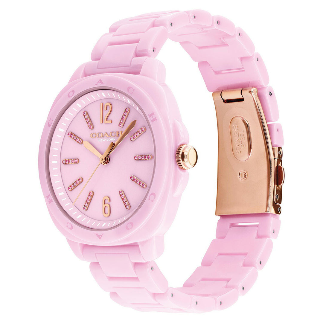 Coach Pink Ceramic Women's Watch - 14504482