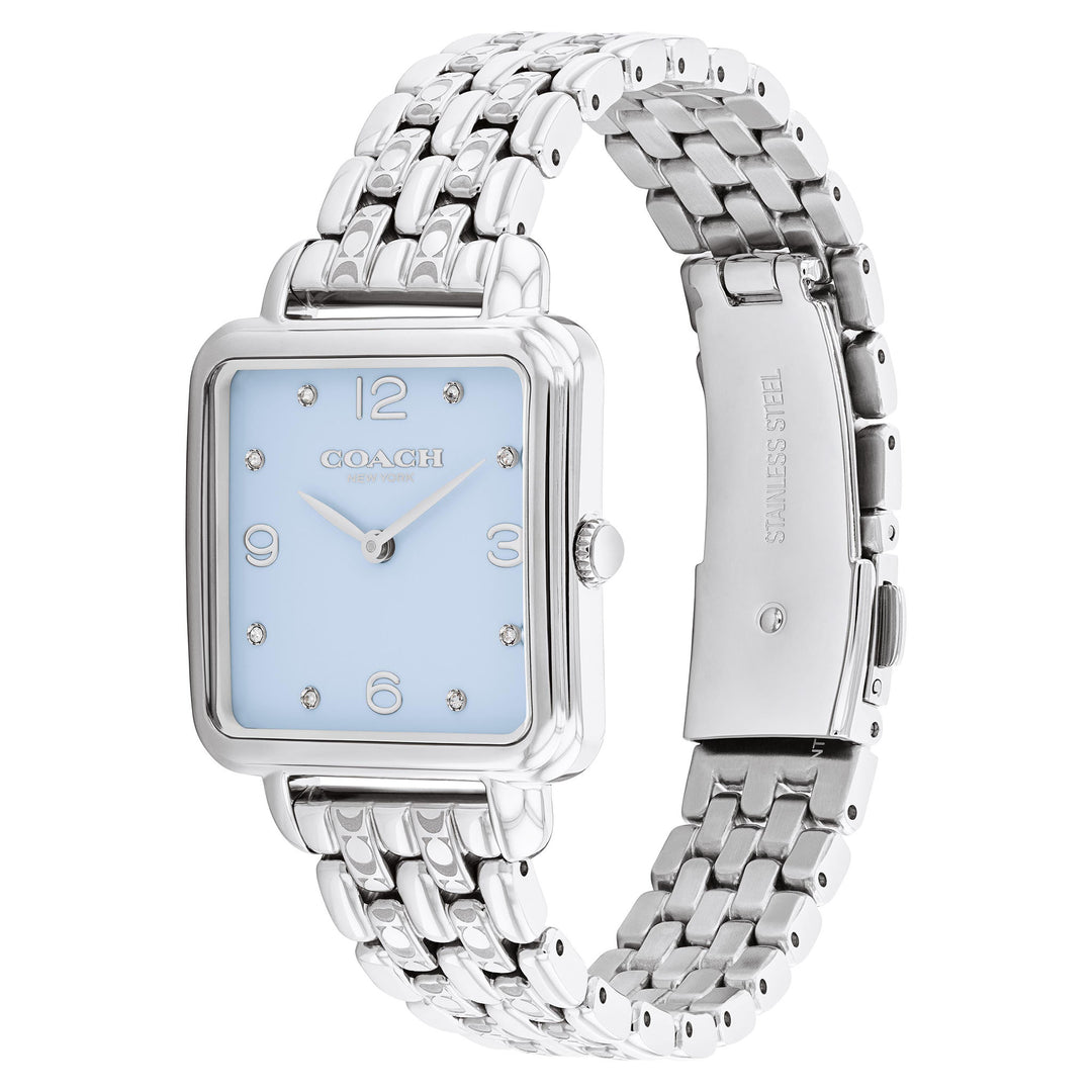 Coach Stainless Steel Light Blue Dial Women's Watch - 14504494