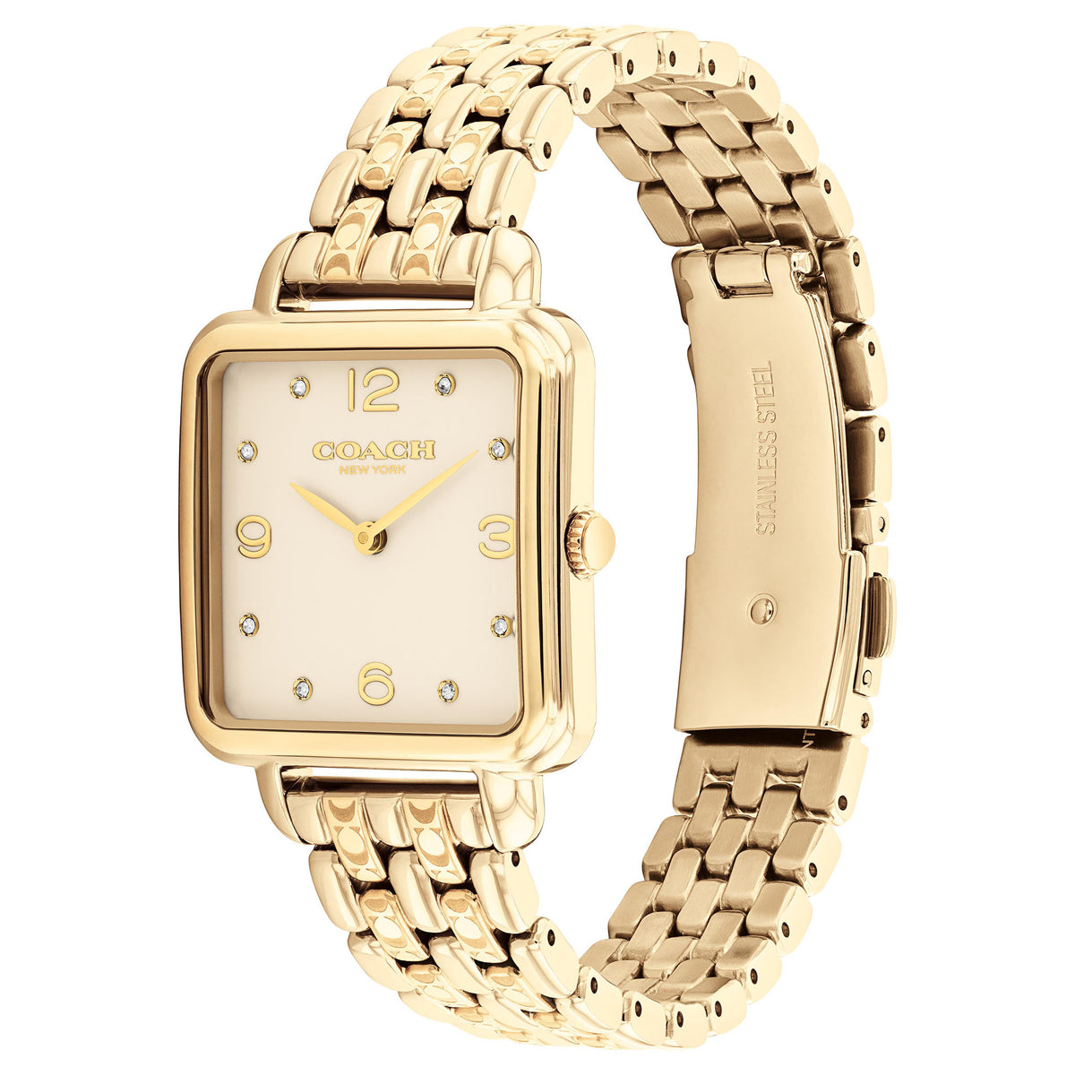 Coach Gold Steel Champagne Dial Women's Watch - 14504495