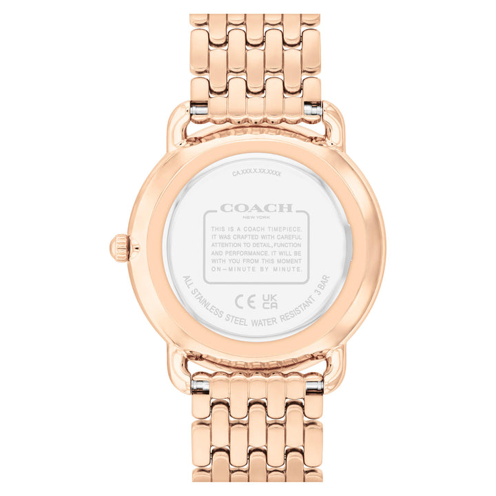 Coach Rose Gold Steel Chalk Dial Women's Watch - 14504515