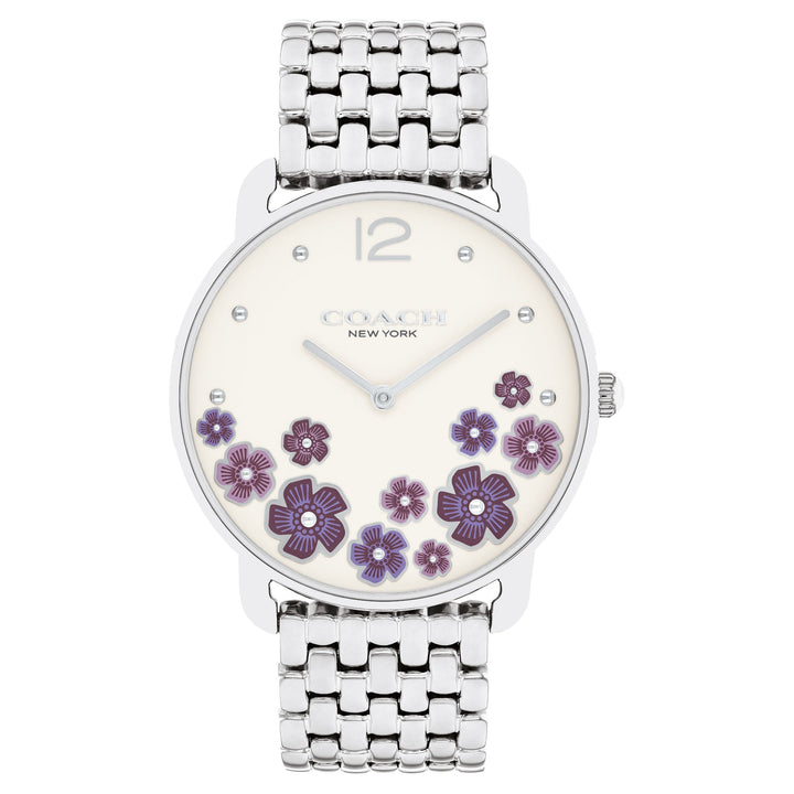 Coach Stainless Steel Chalk Dial Women's Watch - 14504516