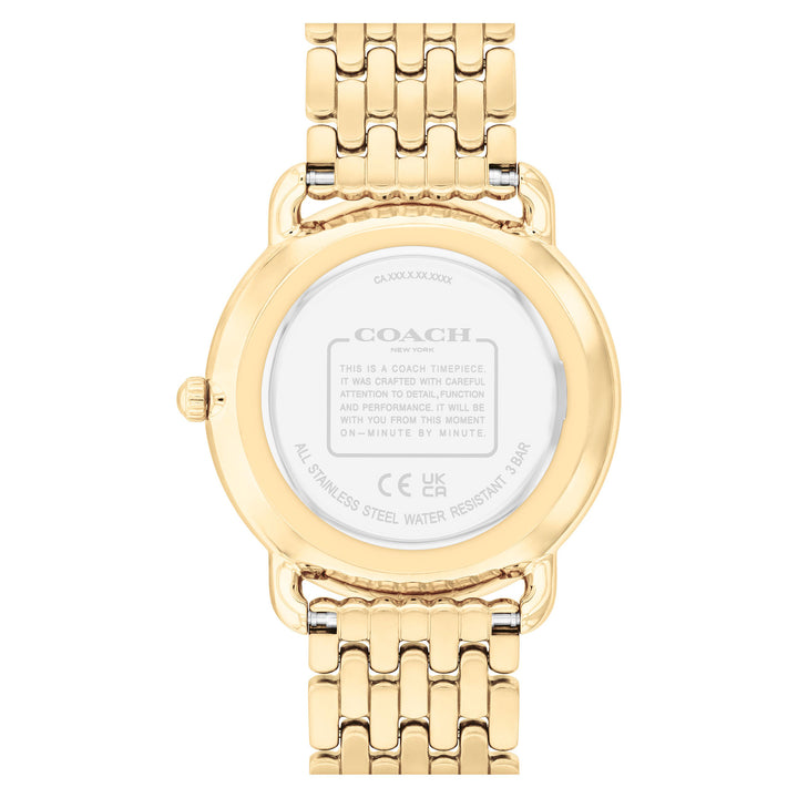 Coach Gold Steel Chalk Dial Women's Watch - 14504517