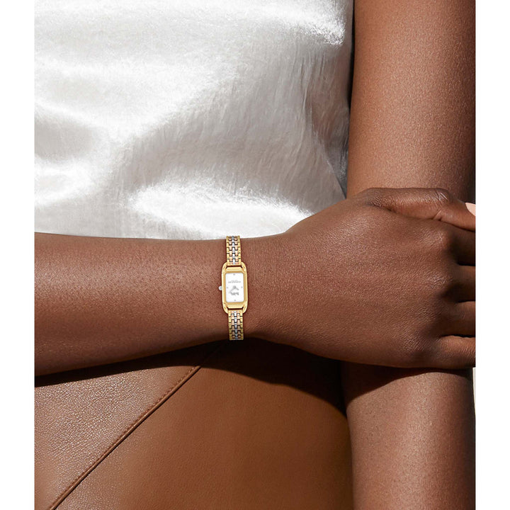 Coach Triple-Tone Steel Silver White Dial Women's Watch - 14504550