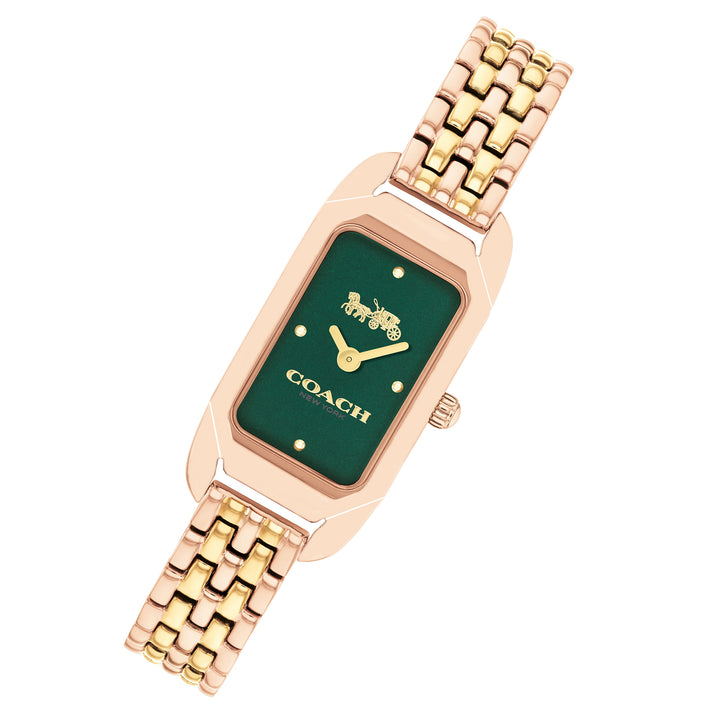 Coach Two-Tone Steel Green Dial Women's Watch - 14504551