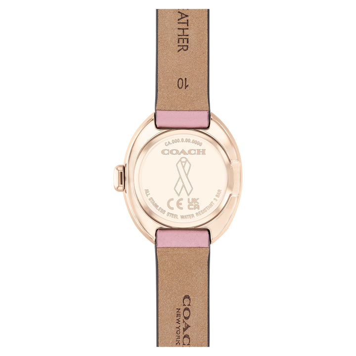 Coach Pink Leather Women's Watch - 14504565