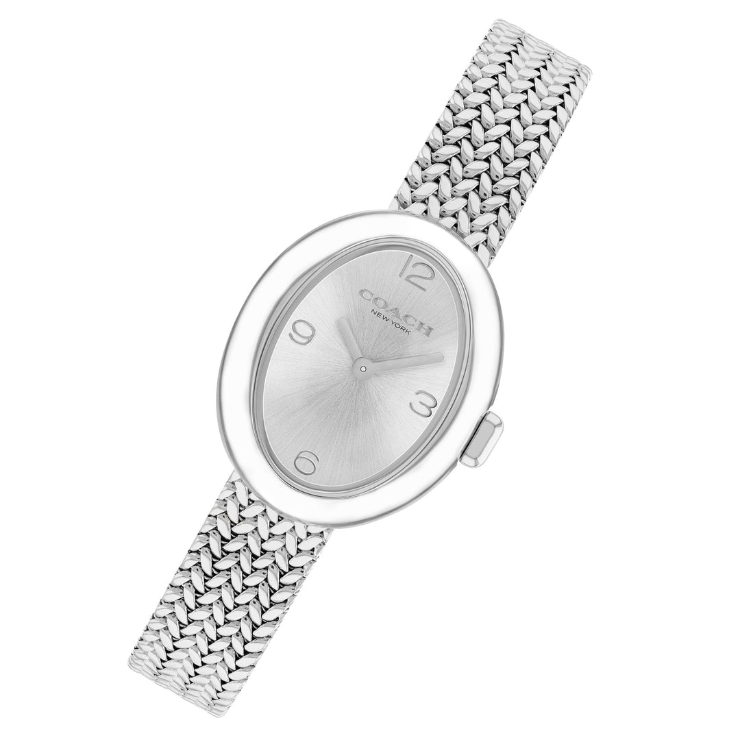 Coach Stainless Steel Silver White Dial Women's Watch - 14504566