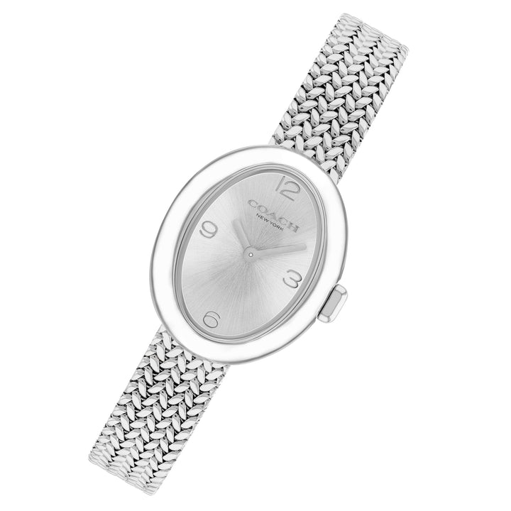 Coach Stainless Steel Silver White Dial Women's Watch - 14504566