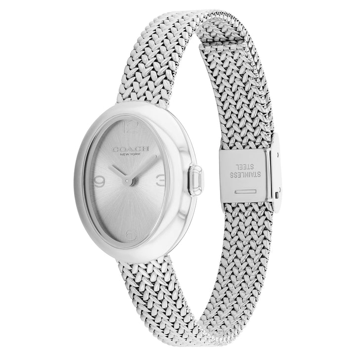 Coach Stainless Steel Silver White Dial Women's Watch - 14504566