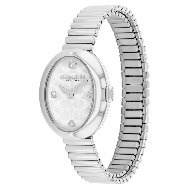 Coach Stainless Steel Silver White Dial Women's Watch - 14504570