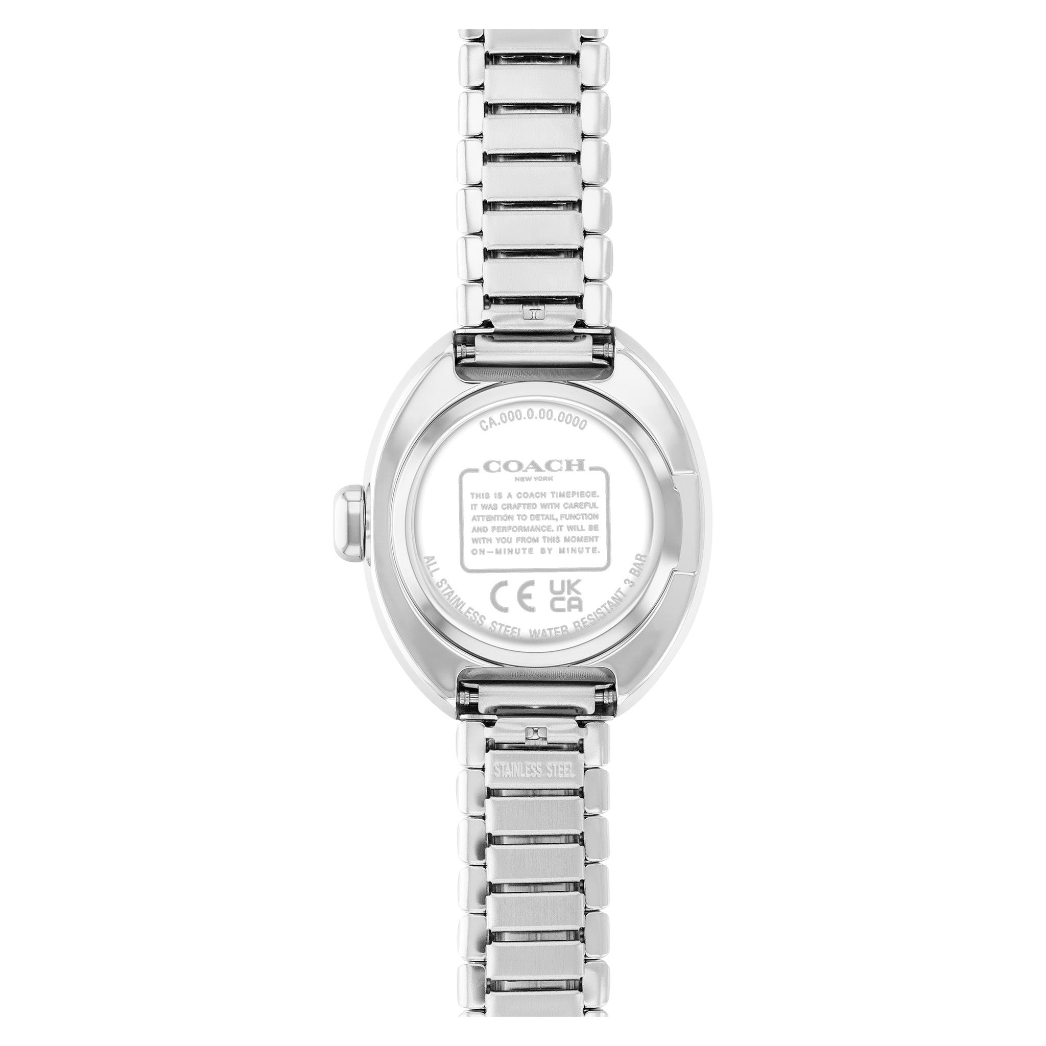Coach Stainless Steel Silver White Dial Women's Watch - 14504570