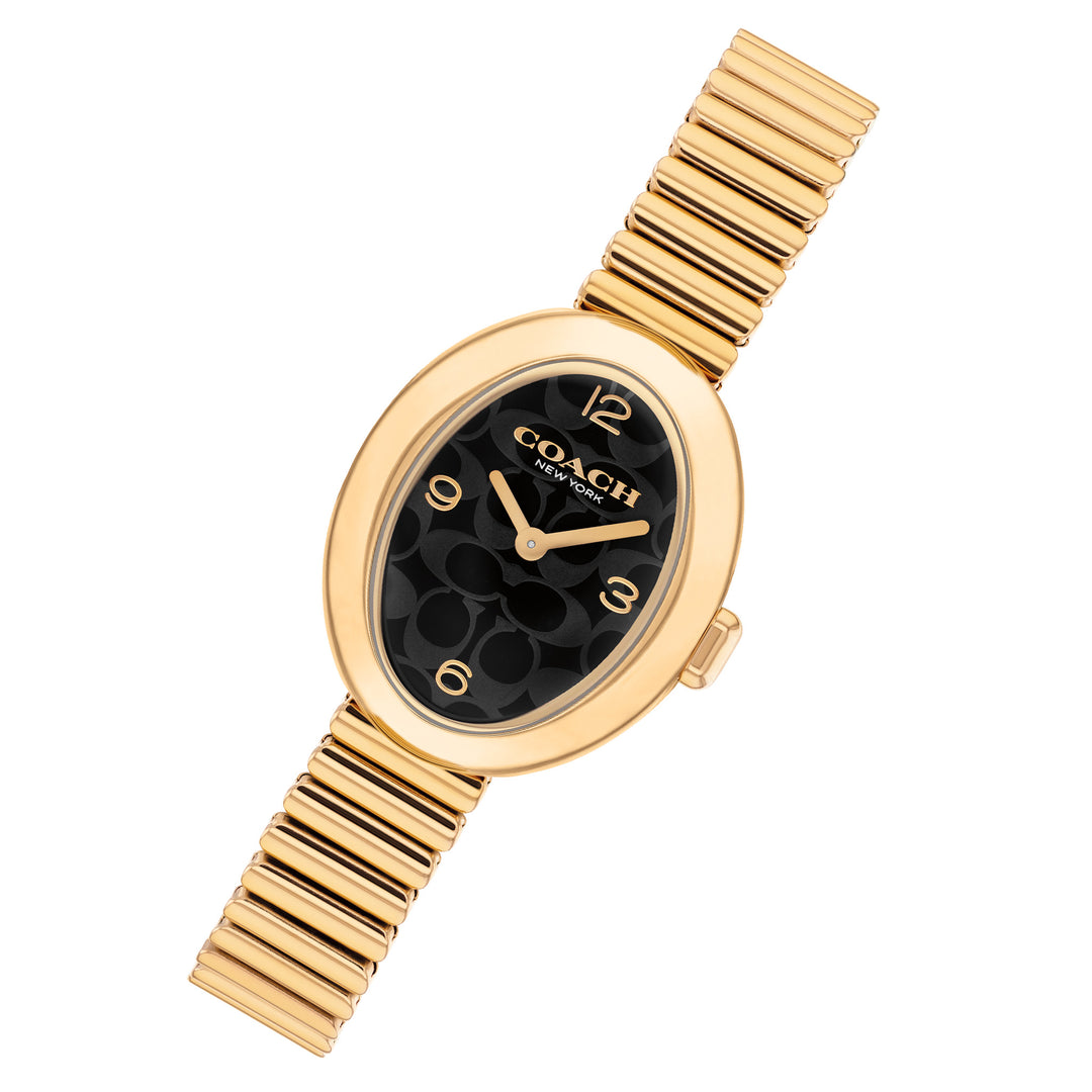 Coach Gold Steel Black Dial Women's Watch - 14504571