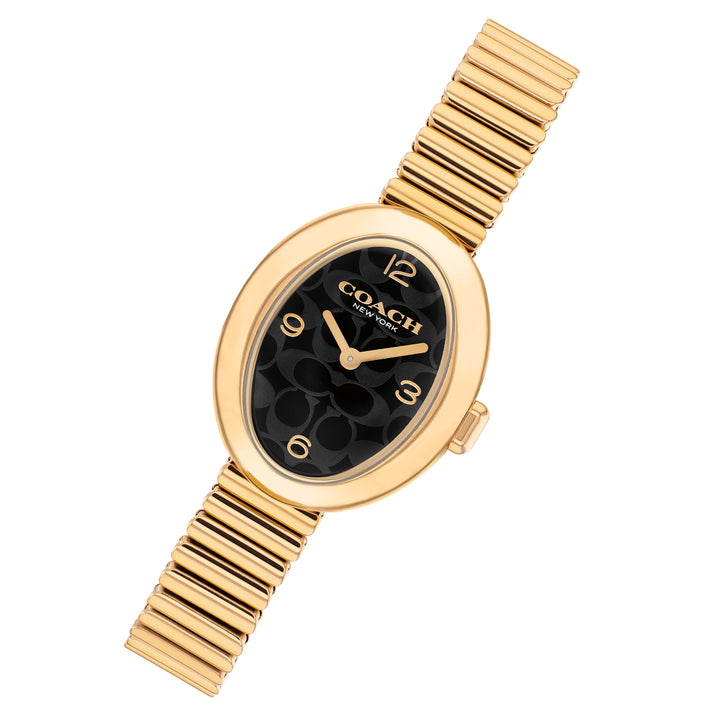 Coach Gold Steel Black Dial Women's Watch - 14504571