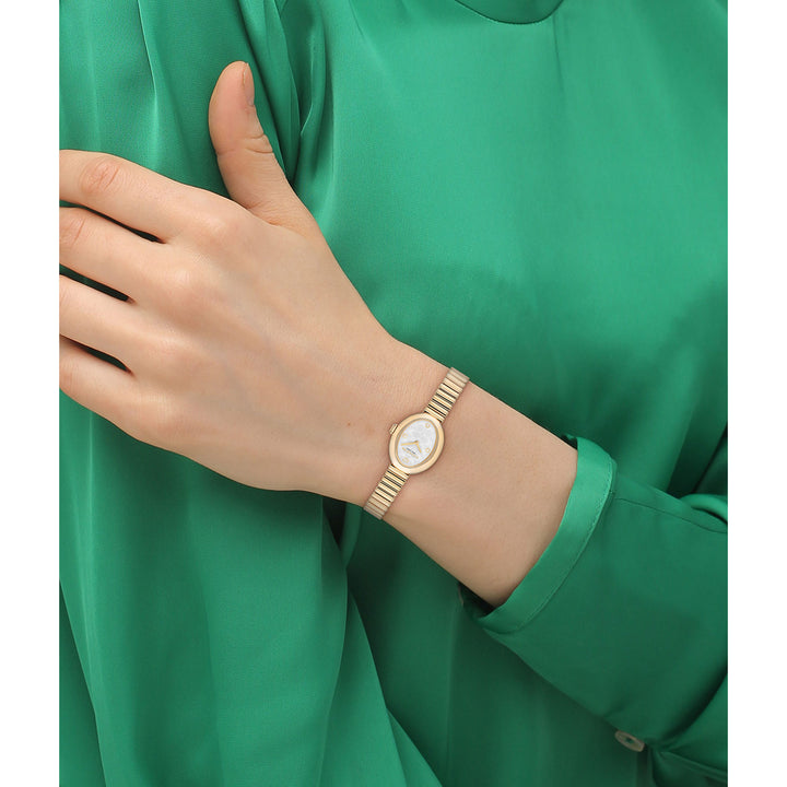 Coach Gold Steel Silver White Dial Women's Watch - 14504573