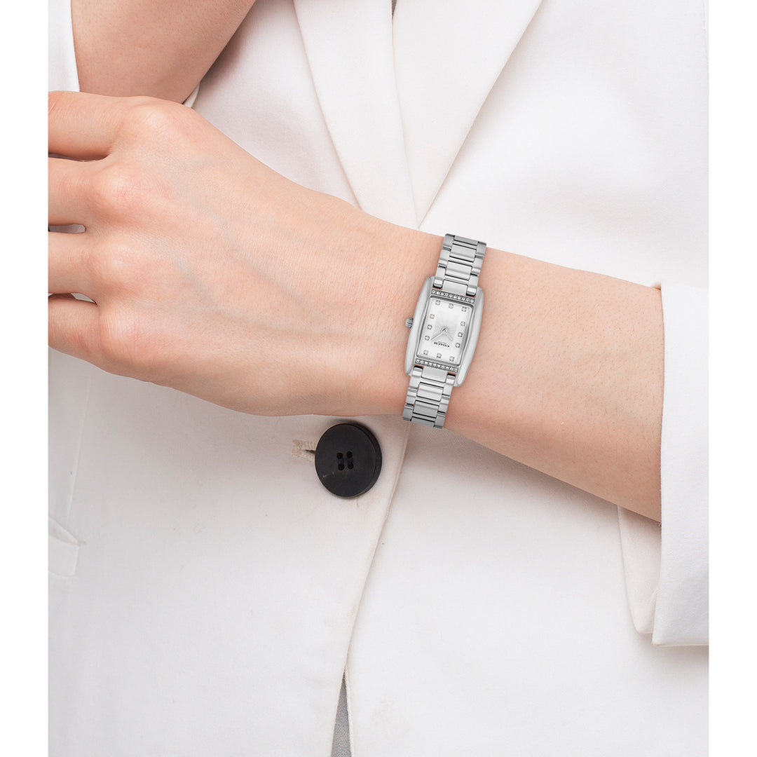 Coach Stainless Steel White Dial Women's Watch - 14504587
