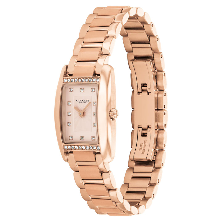 Coach Rose Gold Steel Carnation Gold Dial Women's Watch - 14504589