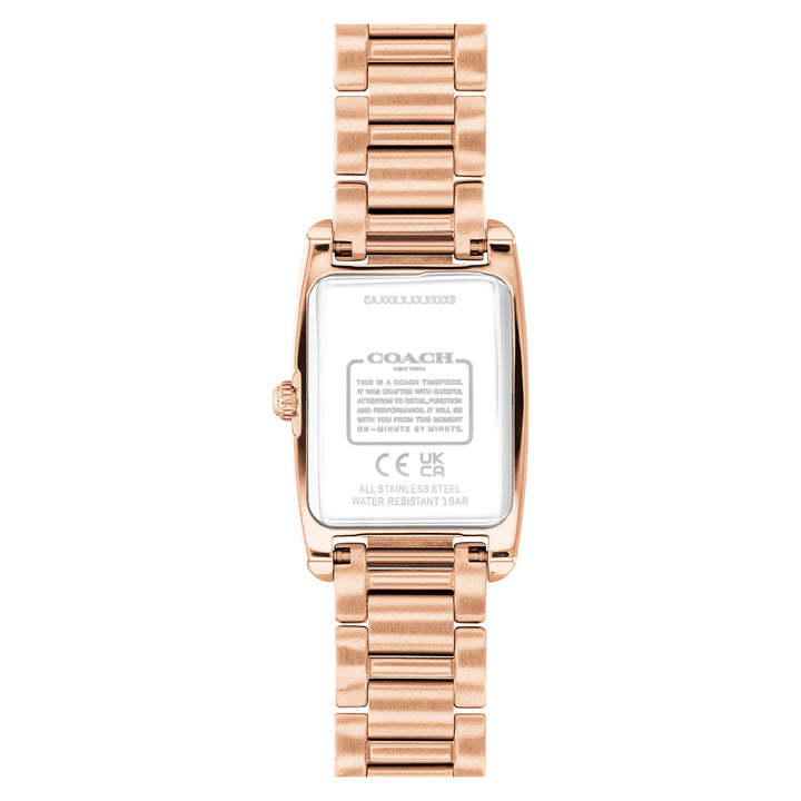 Coach Rose Gold Steel Carnation Gold Dial Women's Watch - 14504589