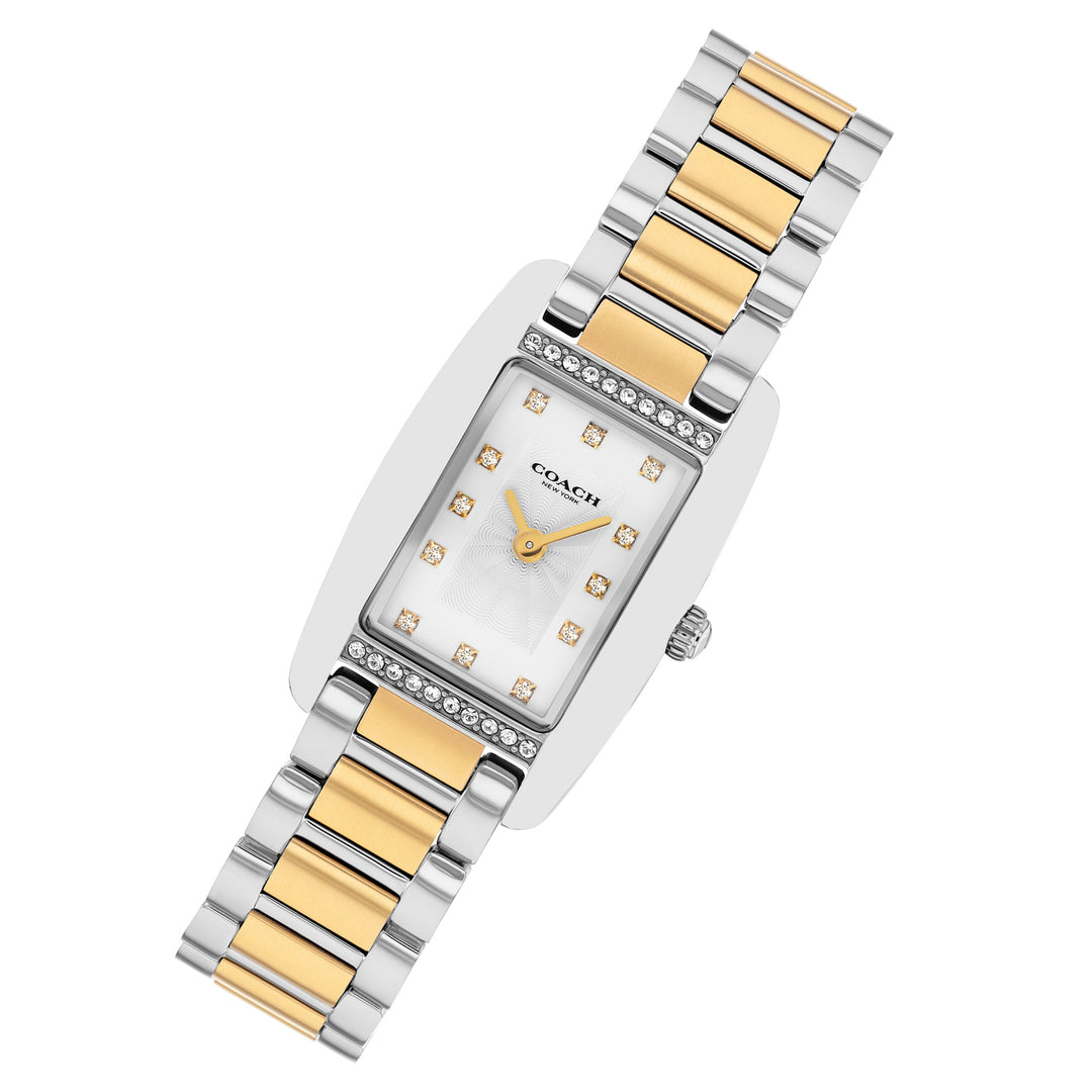 Coach Two-Tone Steel White Dial Women's Watch - 14504590