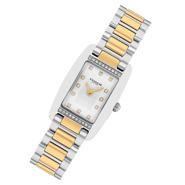 Coach Two-Tone Steel White Dial Women's Watch - 14504590