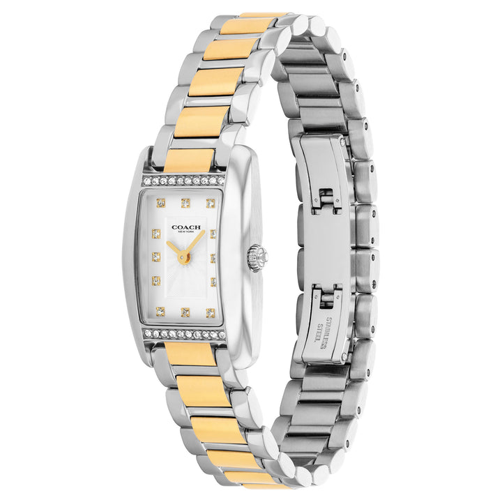 Coach Two-Tone Steel White Dial Women's Watch - 14504590