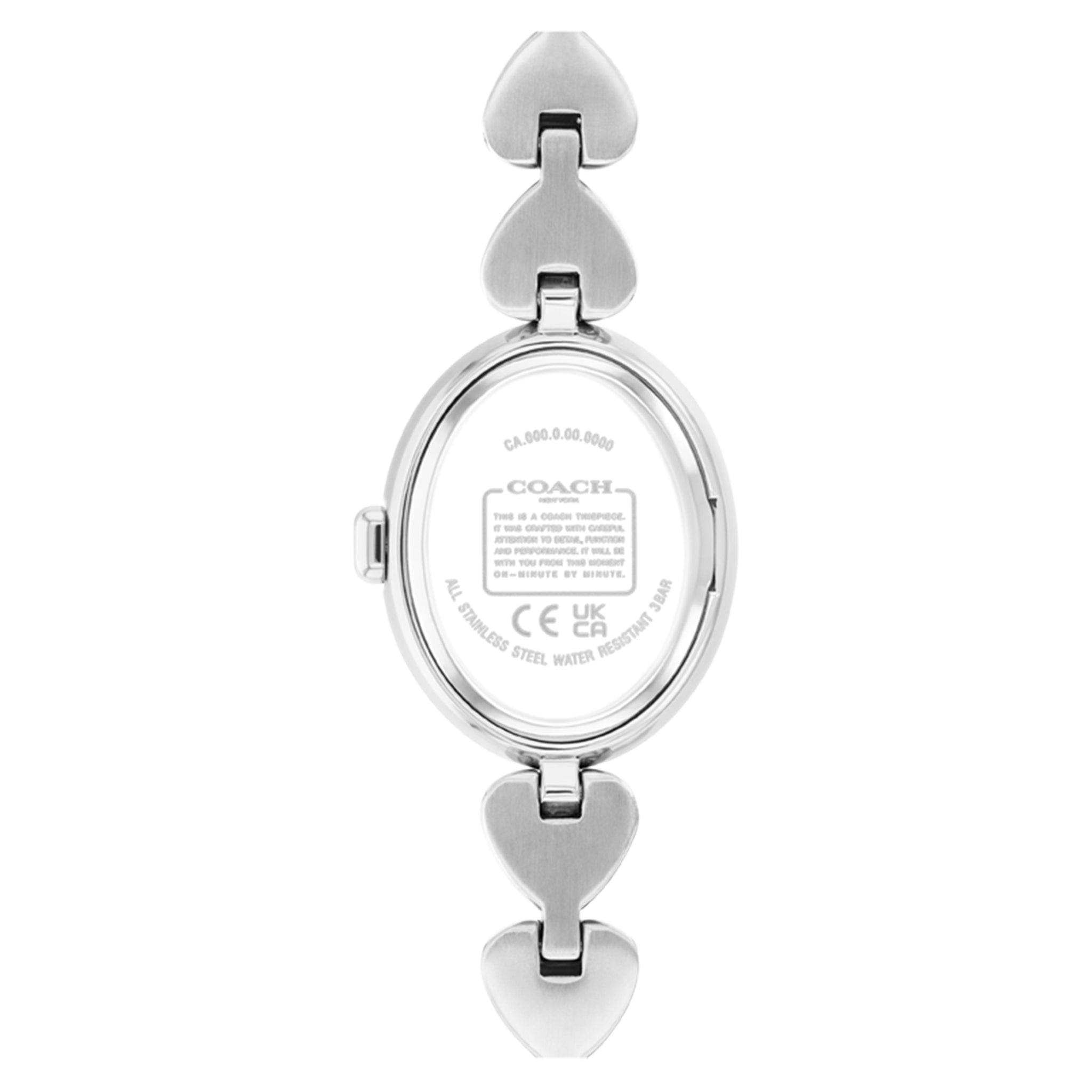 Coach Silver Steel & Crystals White Dial Women's Watch - 14504639