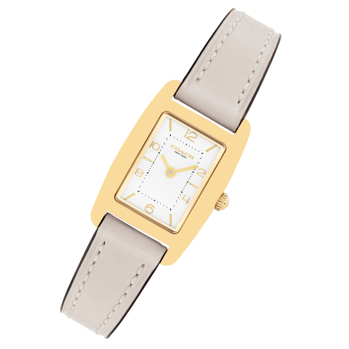 Coach Chalk Leather Silver White Dial Women's Watch - 14504645