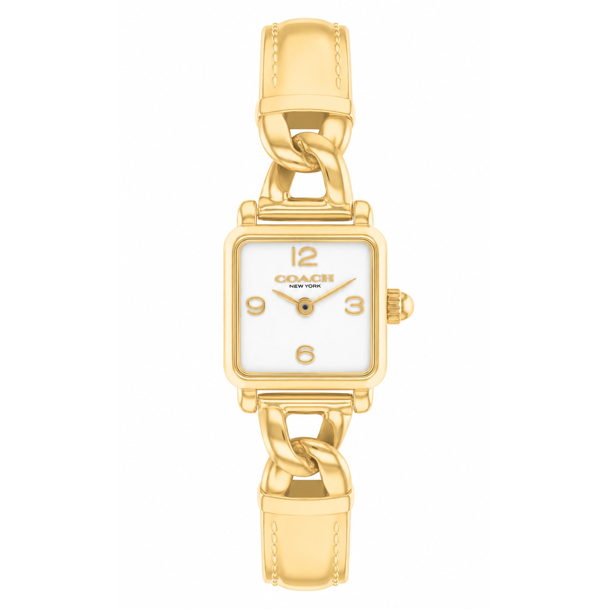 Coach Gold Steel White Dial Women's Watch - 14504669