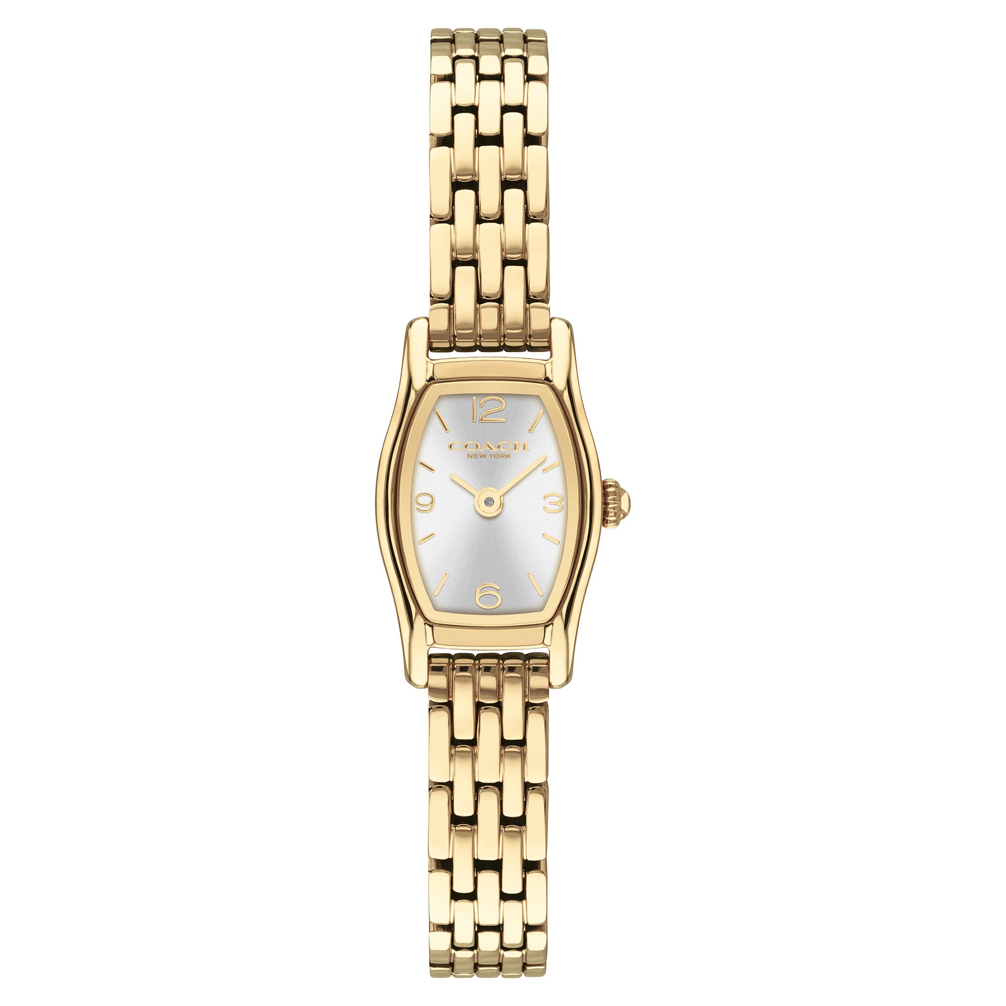 Coach Gold Steel Silver White Dial Women's Watch - 14504716