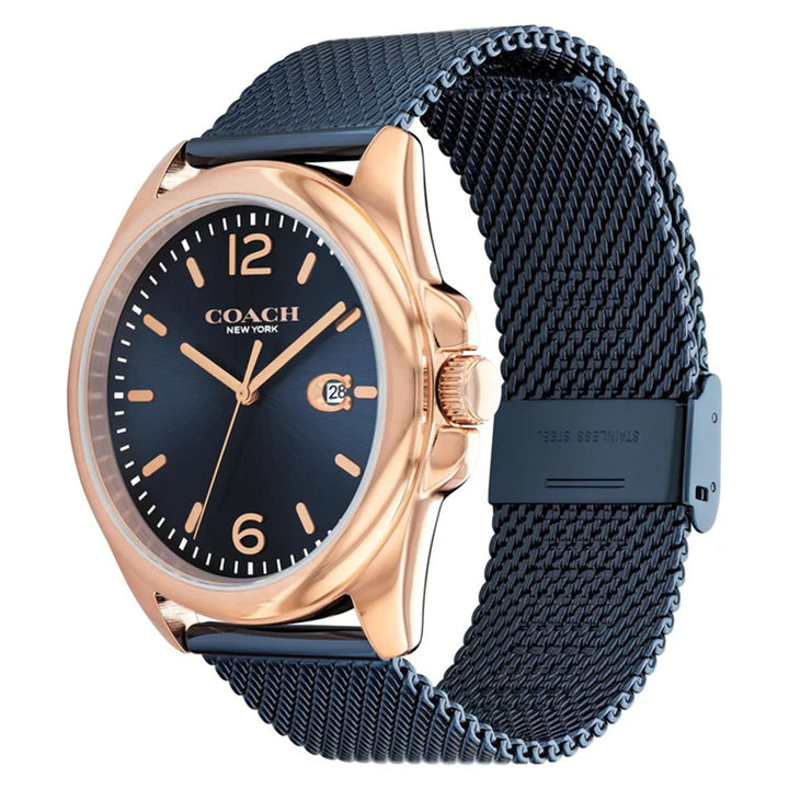 Coach Blue Steel Mesh Men's Watch - 14602620