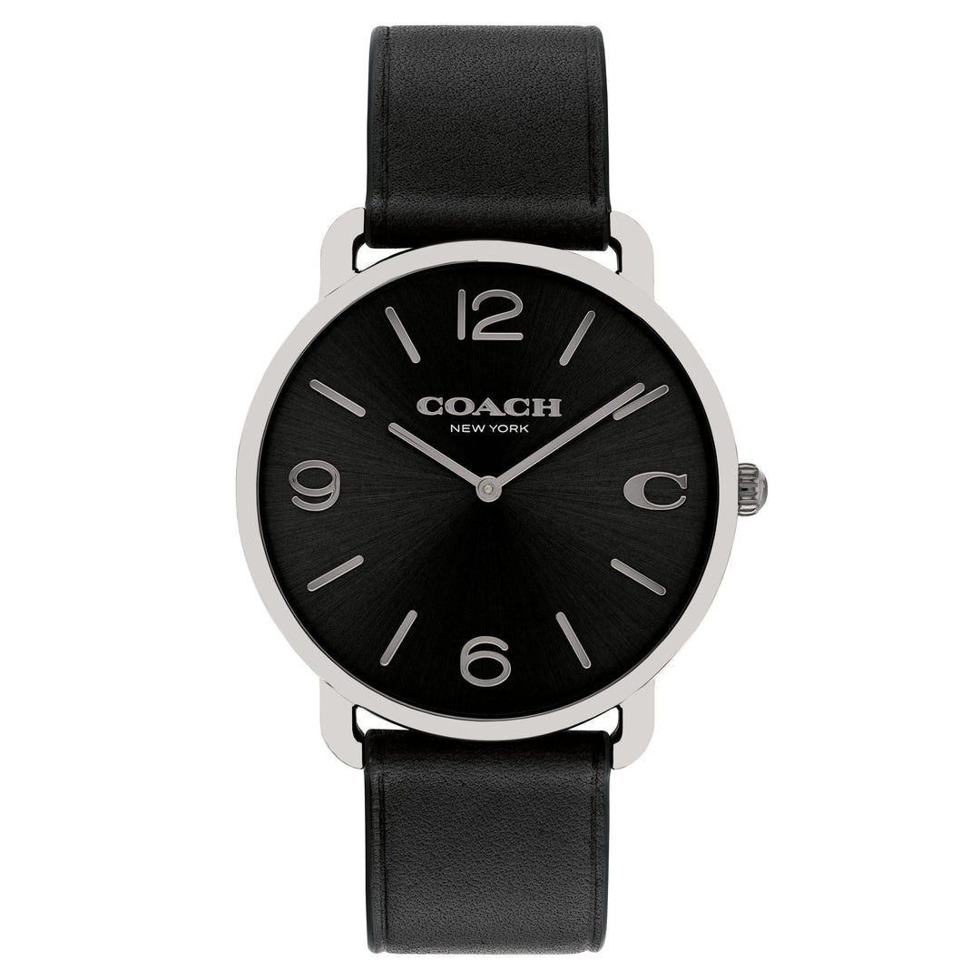 Coach Black Leather Men's Watch - 14602645