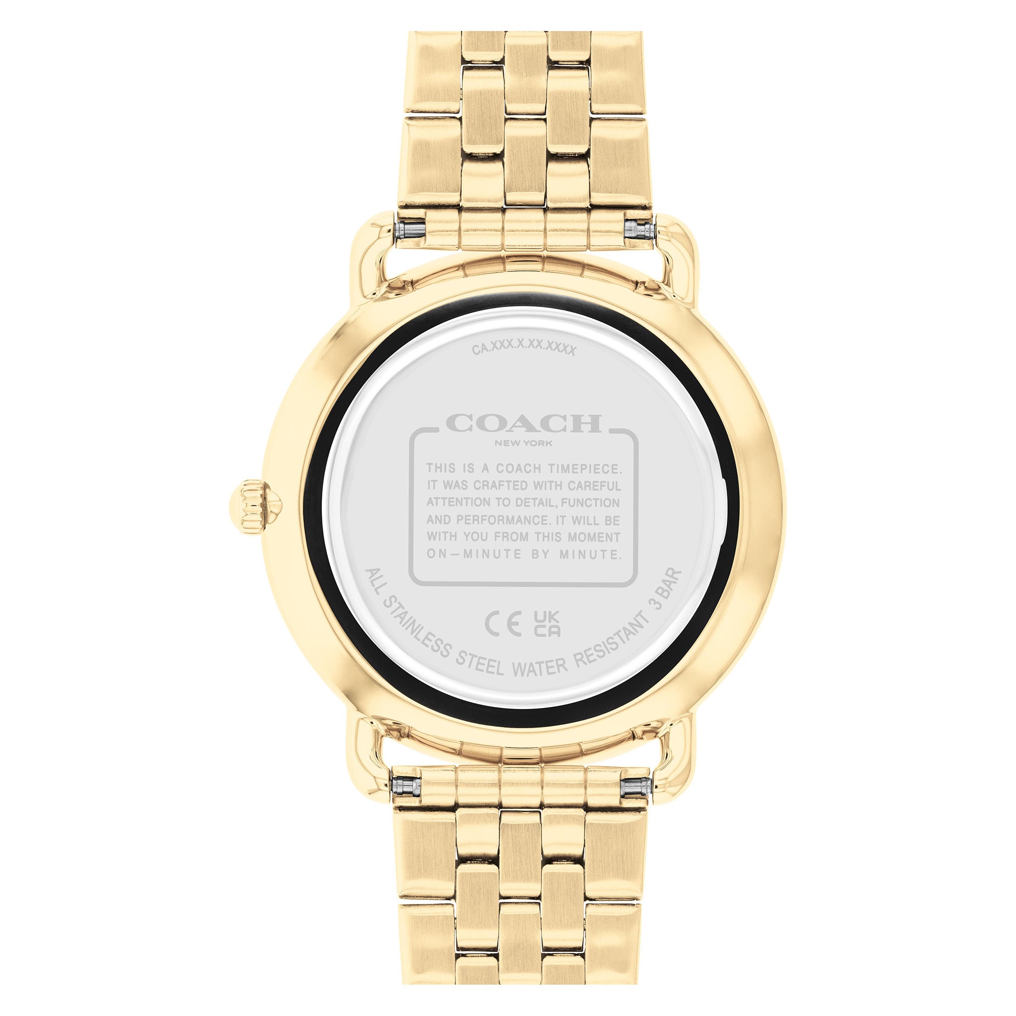 Coach Gold Steel Black Dial Men's Watch - 14602669