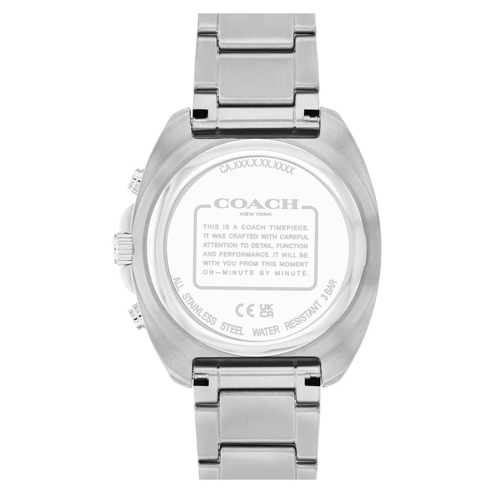 Coach Stainless Steel Blue Dial Chronograph Men's Watch - 14602737