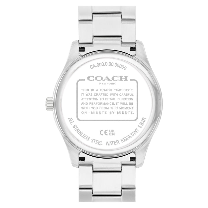 Coach Stainless Steel Light Blue Dial Men's Watch - 14602751