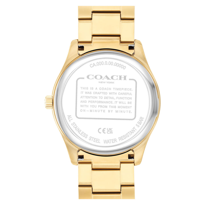 Coach Gold Steel Green Dial Men's Watch - 14602753