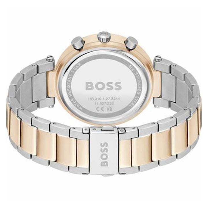 Hugo Boss Two-Tone Steel Grey Dial Multi-function Women's Watch - 1502690