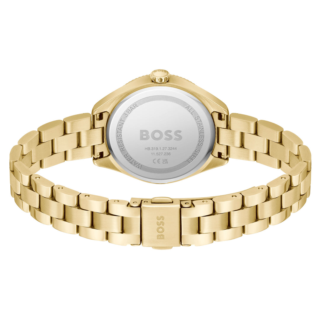 Hugo Boss Gold Steel Green Dial Women's Watch - 1502729