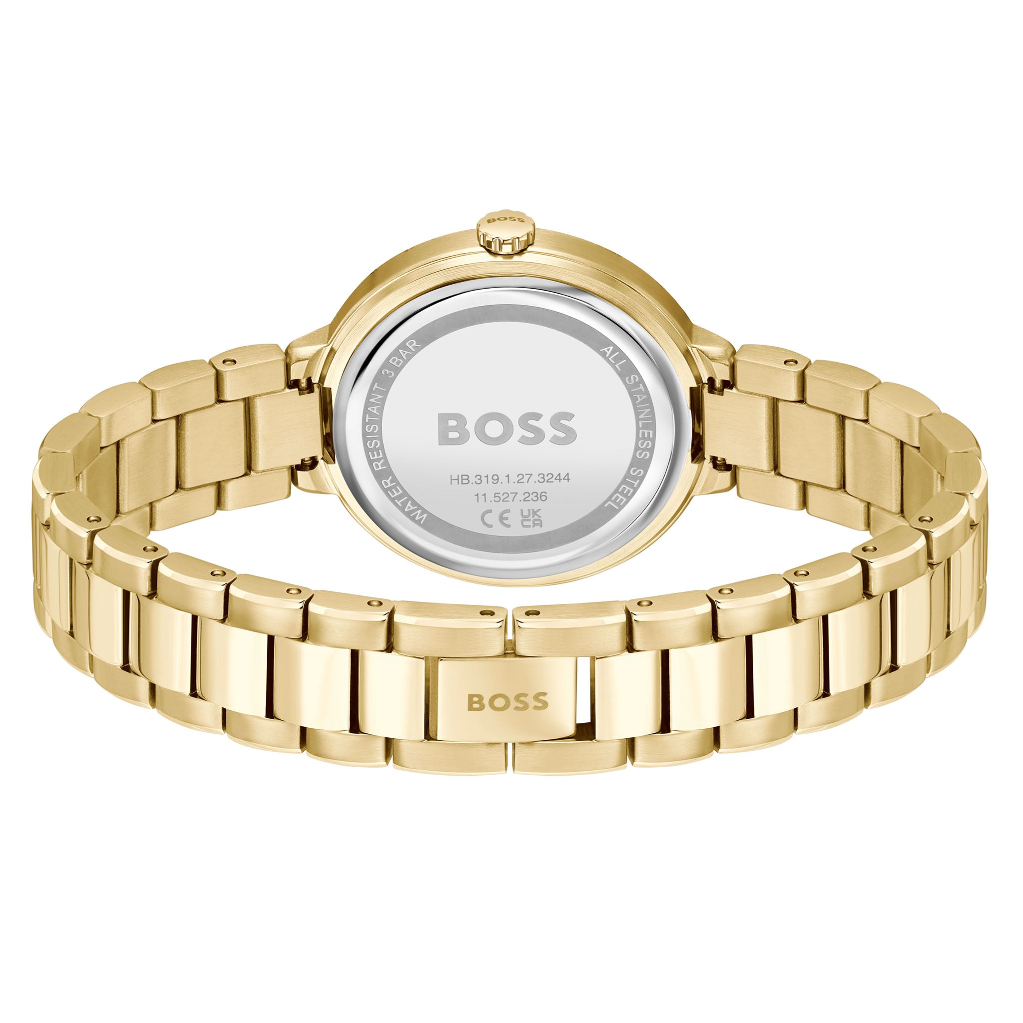 Hugo Boss Gold Steel White Dial Women's Watch - 1502758